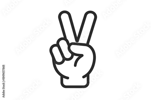 Victory Hand Gesture