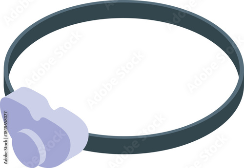 Headlamp illuminates the path for hiking, camping, and other outdoor adventures