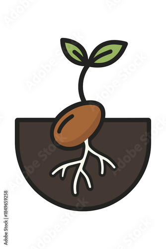 Sprouting Seed Icon