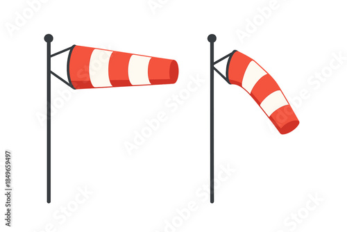 Windsock with Red Glow in Dark