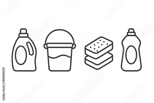 Cleaning Supplies Icons