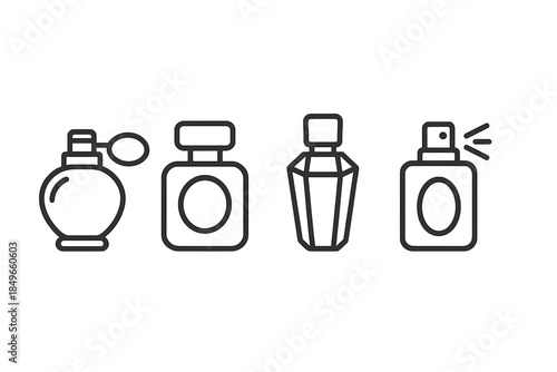 Collection of Perfume Bottle Icons