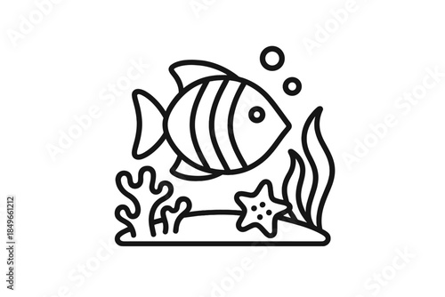 Fish and Underwater Scene Icon