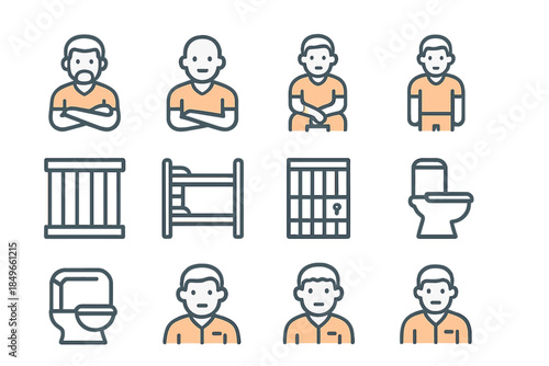 Prison life icons