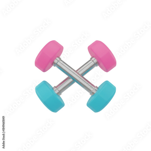 dumbbell isolated on white