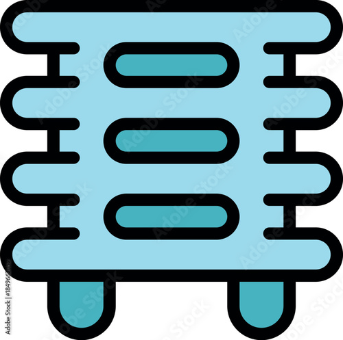 Electric heater warming a room during winter, providing comfort and heat