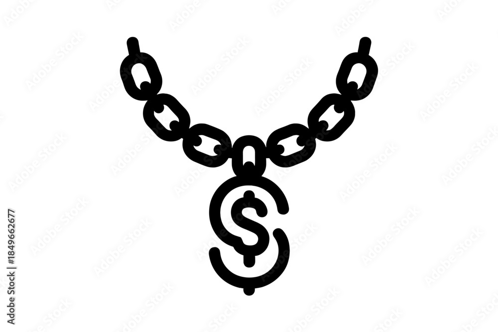 Obraz premium Abstract Black and White Gradient Silhouette