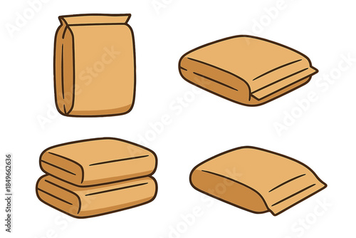 Four Bags of Flour Illustration