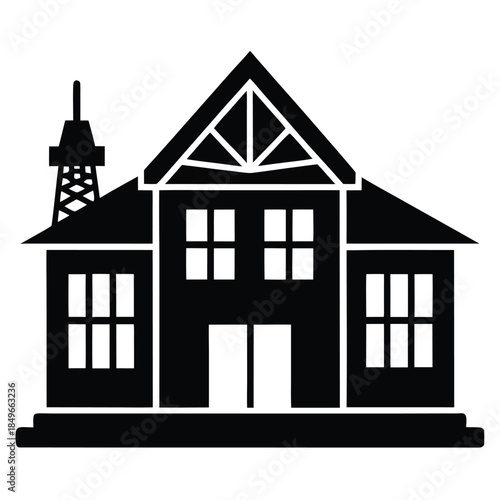 building renovation vector on whit background