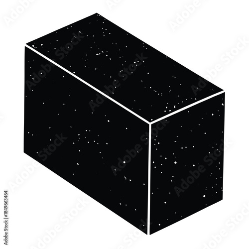 concrete block vector on whit background