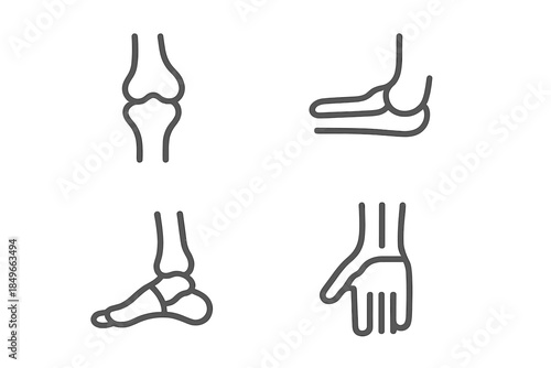 Anatomical Joints Icons Set