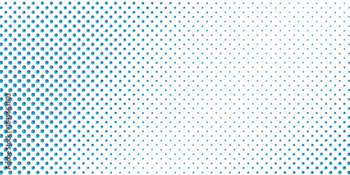 Dotted vector abstract background, blue and grey dots in perspective flow, dotty texture abstraction, science good pattern old