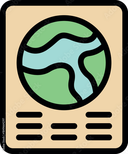 Geography textbook presenting earth and offering educational content for studying our planet