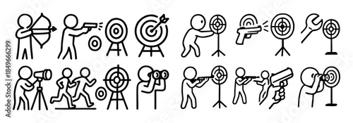 Shooting Activity Icons