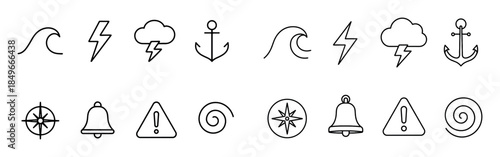Sea Storm Icons