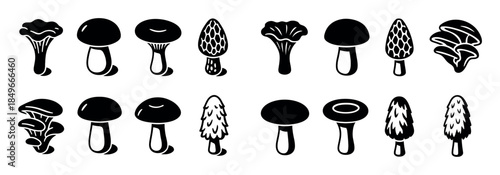 Mushroom Icon Grid