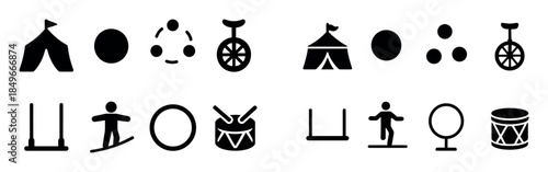 Circus Icons Grid