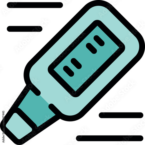 Electronic thermometer providing fast and precise temperature readings for convenient health monitoring