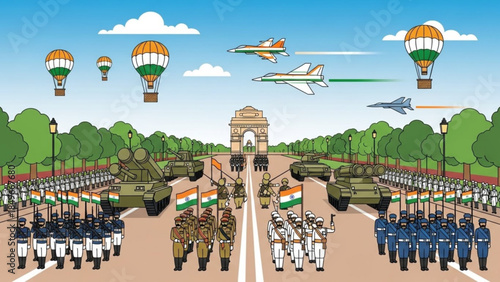 Republic Day Parade India Military Strength Displayed with Pride and Patriotism