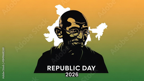 Gandhi Republic Day 2026 India Celebrations Patriotic Mahatma
