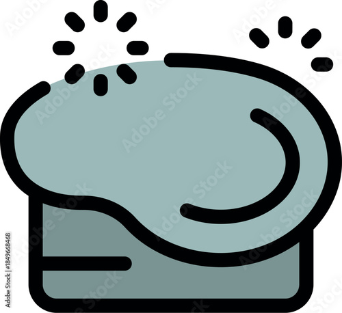 Smooth grey surface reflecting light and sparkling, perfect for hygiene and cleaning products