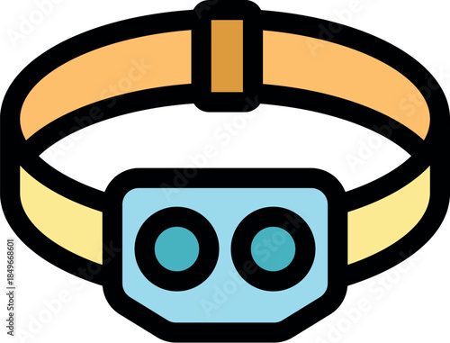 Headlamp provides hands free lighting, illuminating dark environments for various activities