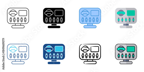 Controller set multiple style vector collection. Editable stroke 
