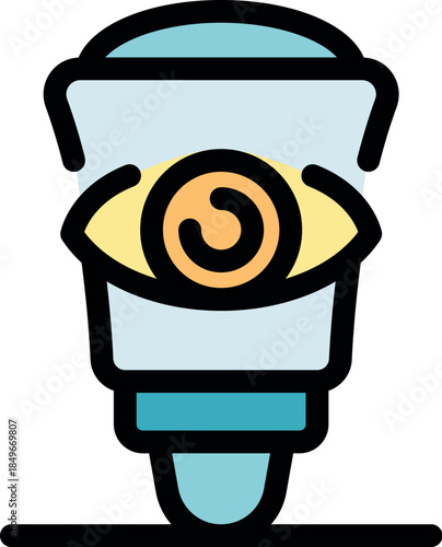 Modern security camera providing surveillance with advanced digital eye technology, ensuring safety and protection