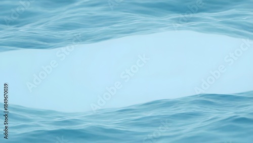 Serene Ocean Waves with White Foam.