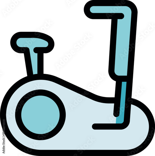 Exercise bike promoting active lifestyle, fitness, and indoor workout routines