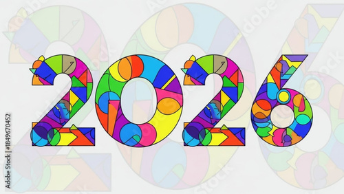 Vibrant 2026 Year Graphic Design