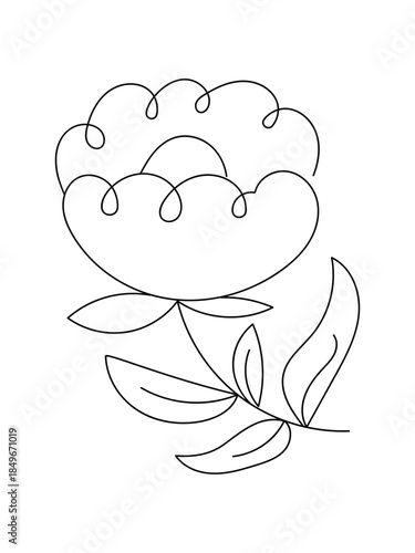 flowers line art