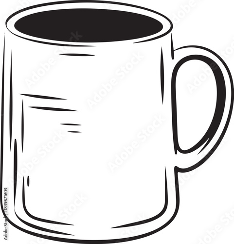 Simple coffee mug illustration