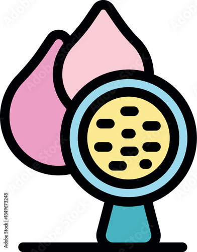 Lotus flower with pink petals and a seedpod containing seeds, representing beauty and fertility