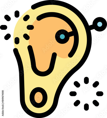 Infected ear piercing causing pain and irritation, requiring medical attention and proper care