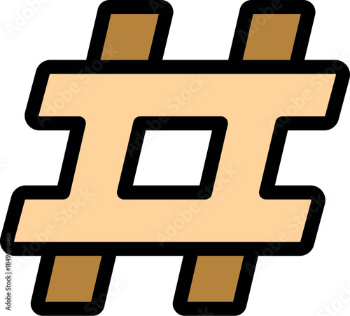 Social media hashtag symbol connecting online communities and facilitating conversations, discussions, and trends