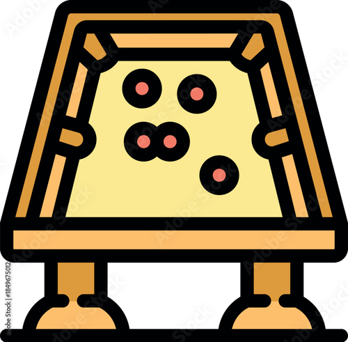 Billiard table displaying strategic ball positioning, ideal for concepts related to game strategy, precision, and leisure activities