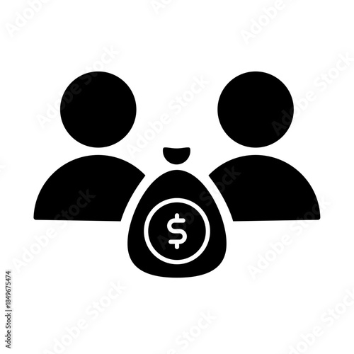 Sales department icon. Business team Illustration sign. Sales symbol. Partners logo.