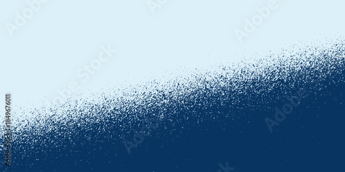Blue noise grain background, pointillism gradient or dotwork pattern, vector dot effect. Halftone noise grain or speckled texture.