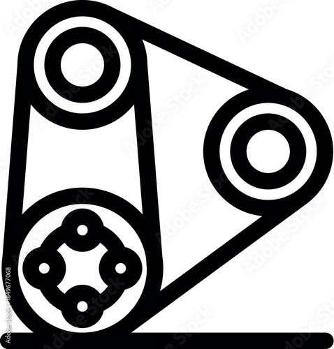 Timing belt ensuring smooth engine operation, crucial for vehicle maintenance and repair