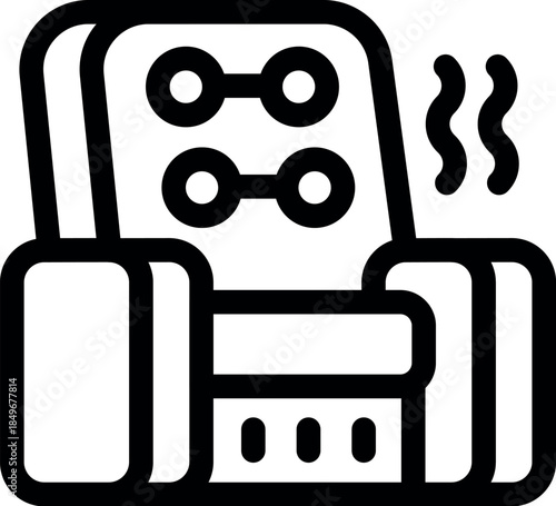 Heated massage chair providing ultimate relaxation and comfort, perfect for spas, homes, or wellness centers