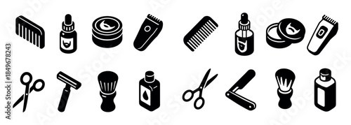 Beard Care Icons