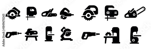 Black Power Tools Icons