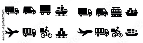 Cargo Transport Icons