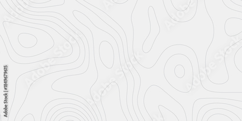 Abstract cartographic design using mountain contour lines
Elegant white background with geographic relief