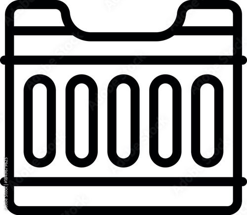 Automotive battery providing essential electrical power, ensuring reliable starting and operation of vehicle systems