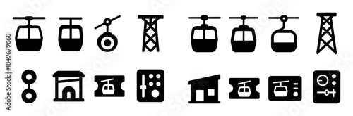 Cable Car Icons