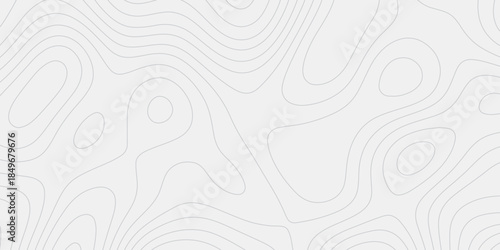 Flowing abstract terrain created with contour line art
Modern topographic map design in minimal style