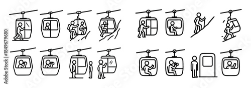 Cable Car Icons