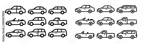 Car Doodle Icons